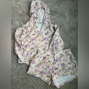 LoveShackFancy Purple Floral Set